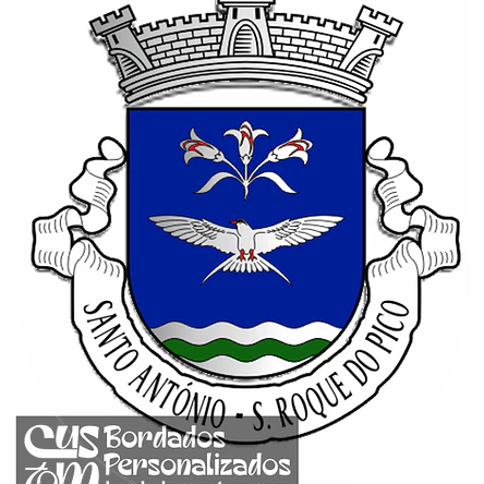 Emblema Bordado Freguesia de Santo António (São Roque do Pico, Açores) 1