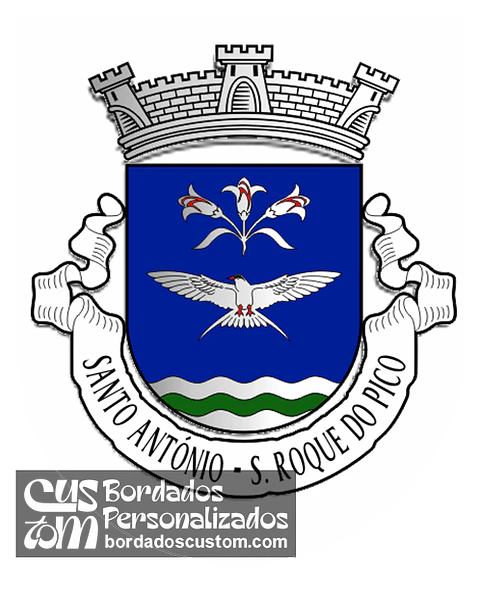 Emblema Bordado Freguesia de Santo António (São Roque do Pico, Açores)