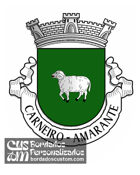 Emblema Bordado Antiga Freguesia de Carneiro (Amarante, Porto)
