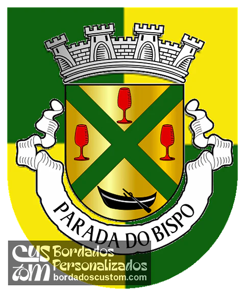 Emblema Bordado Antiga Freguesia de Parada do Bispo (Lamego, Viseu)