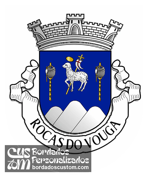Emblema Bordado Freguesia de Rocas do Vouga (Sever do Vouga, Aveiro)