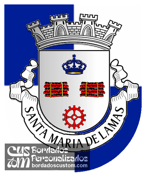 Emblema Bordado Freguesia de Santa Maria de Lamas (Santa Maria da Feira, Aveiro)