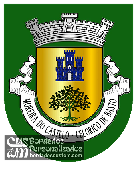 Emblema Bordado Freguesia de Moreira do Castelo (Cabeceiras de Basto, Braga)