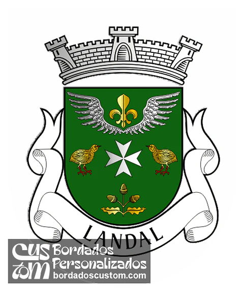 Emblema Bordado Freguesia de Landal (Caldas da Rainha, Leiria)