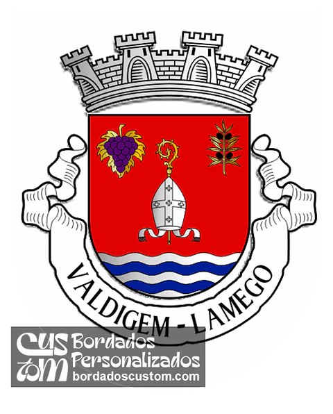 Emblema Bordado Antiga Freguesia de Valdigem (Lamego, Viseu)
