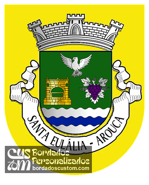 Emblema Bordado Freguesia de Santa Eulália (Arouca, Aveiro)