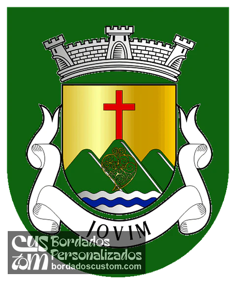 Emblema Bordado Antiga Freguesia de Jovim (Gondomar, Porto)