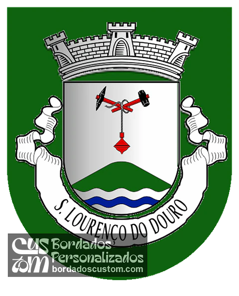 Emblema Bordado Antiga Freguesia de São Lourenço do Douro (Marco de Canaveses, Porto)