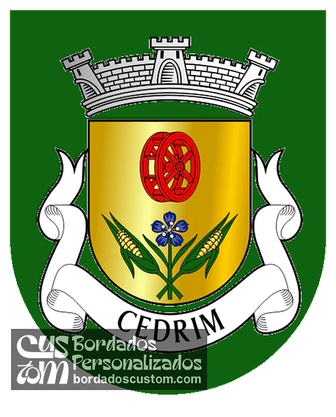 Emblema Bordado Antiga Freguesia de Cedrim (Sever do Vouga, Aveiro)