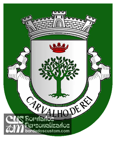 Emblema Bordado Antiga Freguesia de Carvalho de Rei (Amarante, Porto)
