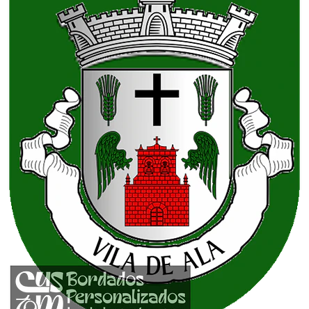 Emblema Bordado Freguesia de Vila de Ala (Mogadouro, Bragança) 1