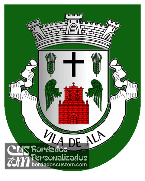 Emblema Bordado Freguesia de Vila de Ala (Mogadouro, Bragança)
