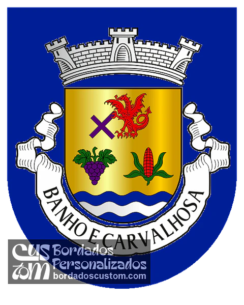 Emblema Bordado Freguesia de Banho e Carvalhosa (Marco de Canaveses, Porto)