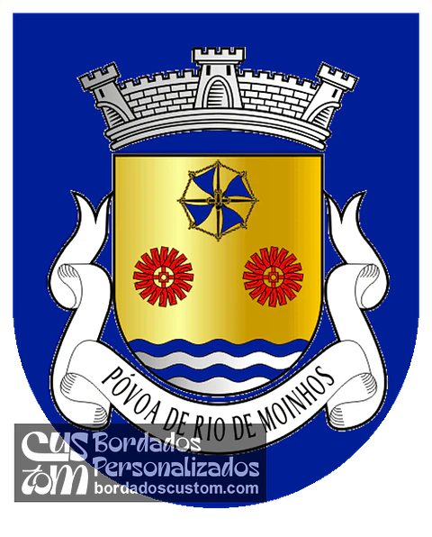 Emblema Bordado Antiga Freguesia de Póvoa de Rio de Moinhos (Castelo Branco, Castelo Branco)