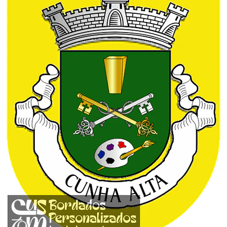Emblema Bordado Antiga Freguesia de Cunha Alta (Mangualde, Viseu) 1