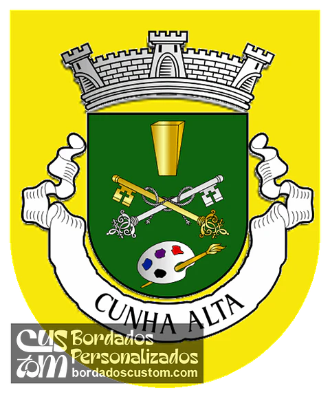 Emblema Bordado Antiga Freguesia de Cunha Alta (Mangualde, Viseu)