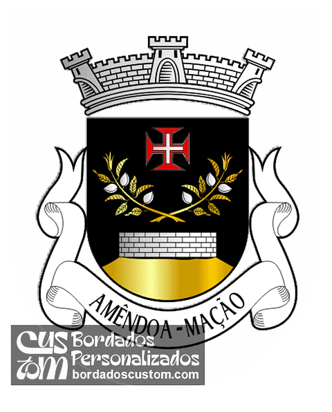 Emblema Bordado Freguesia de Amêndoa (Mação, Santarém)