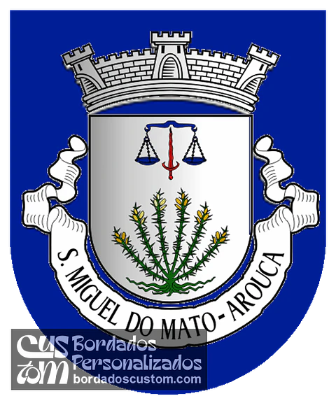Emblema Bordado Freguesia de São Miguel do Mato (Arouca, Aveiro)