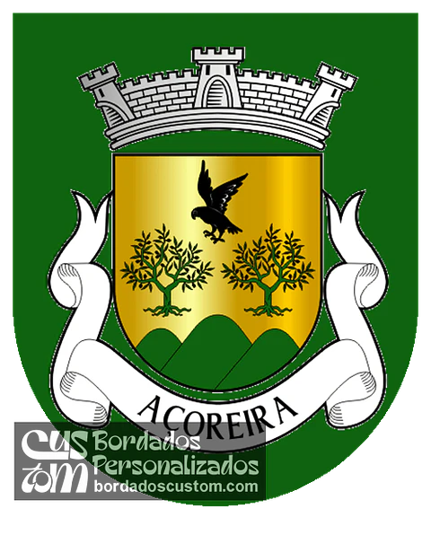 Emblema Bordado Freguesia de Açoreira (Torre de Moncorvo, Bragança)