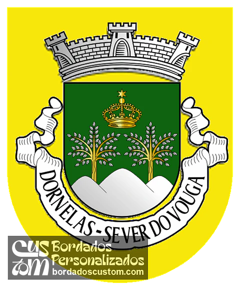 Emblema Bordado Antiga Freguesia de Dornelas (Sever do Vouga, Aveiro)