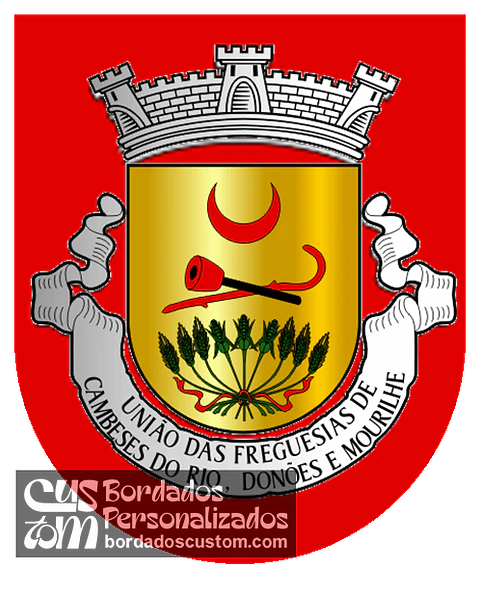Emblema Bordado Freguesia de Cambeses do Rio, Donões e Mourilhe (Montalegre, Vila Real)