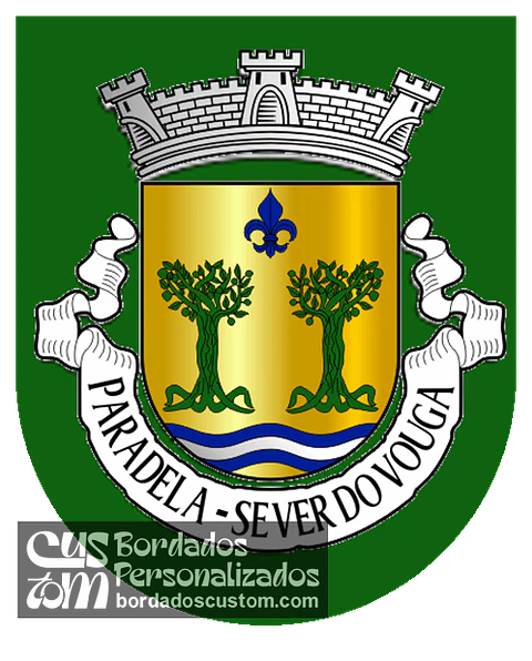 Emblema Bordado Antiga Freguesia de Paradela (Sever do Vouga, Aveiro)