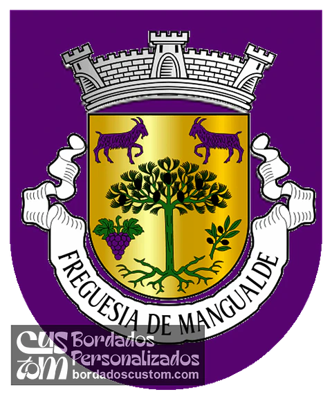 Emblema Bordado Antiga Freguesia de Mangualde (Mangualde, Viseu)