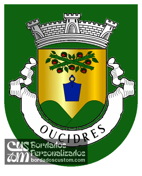 Emblema Bordado Antiga Freguesia de Oucidres (Chaves, Vila Real)