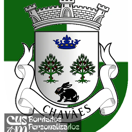 Emblema Bordado Freguesia de Chavães (Tabuaço, Viseu) 1