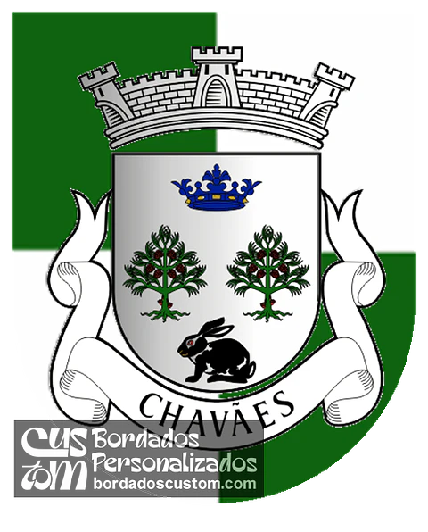 Emblema Bordado Freguesia de Chavães (Tabuaço, Viseu)