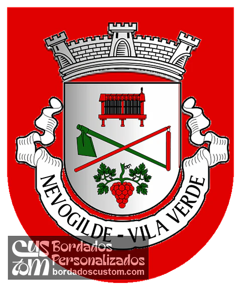 Emblema Bordado Antiga Freguesia de Nevogilde (Vila Verde, Braga)