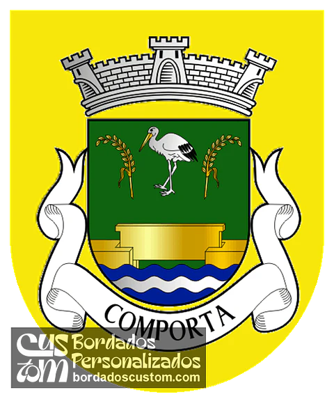 Emblema Bordado Freguesia de Comporta (Alcácer do Sal, Setúbal)