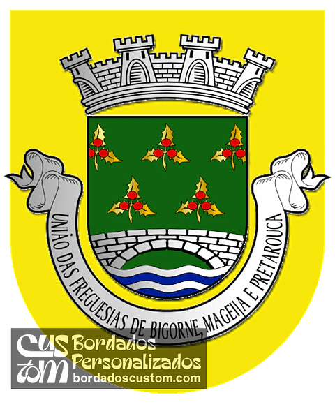 Emblema Bordado Freguesia de Bigorne, Mageija e Pretarouca (Lamego, Viseu)