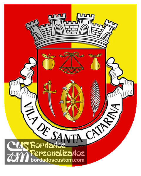 Emblema Bordado Freguesia de Santa Catarina (Caldas da Rainha, Leiria)
