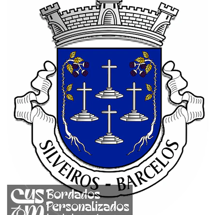 Emblema Bordado Antiga Freguesia de Silveiros (Barcelos, Braga) 1