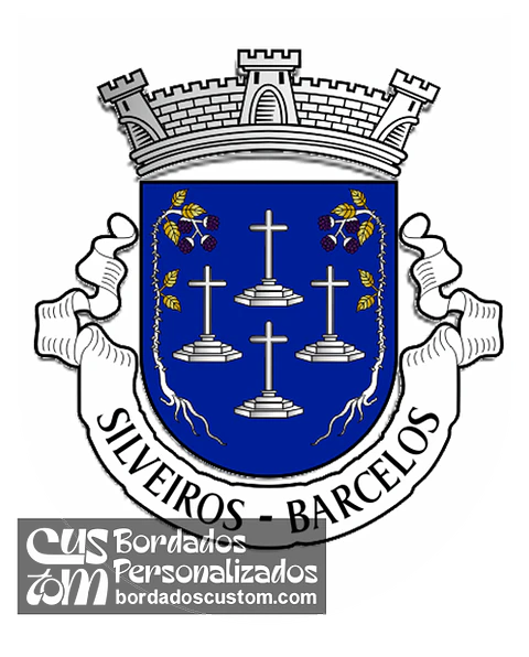 Emblema Bordado Antiga Freguesia de Silveiros (Barcelos, Braga)