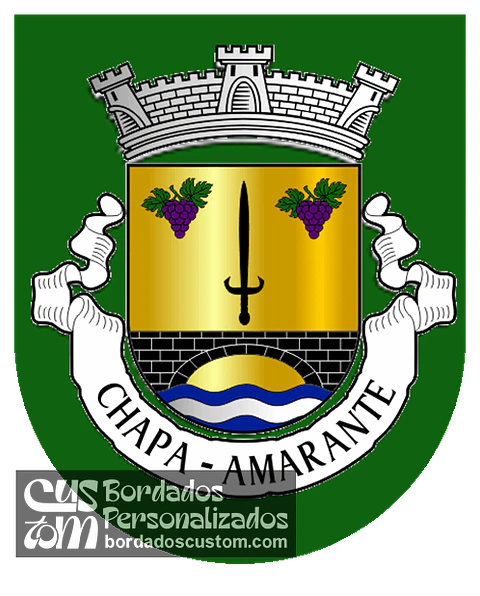 Emblema Bordado Antiga Freguesia de Chapa (Amarante, Porto)