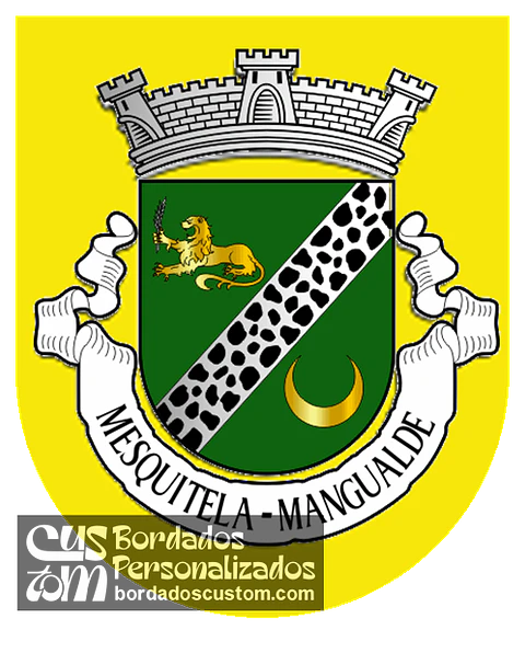 Emblema Bordado Antiga Freguesia de Mesquitela (Mangualde, Viseu)