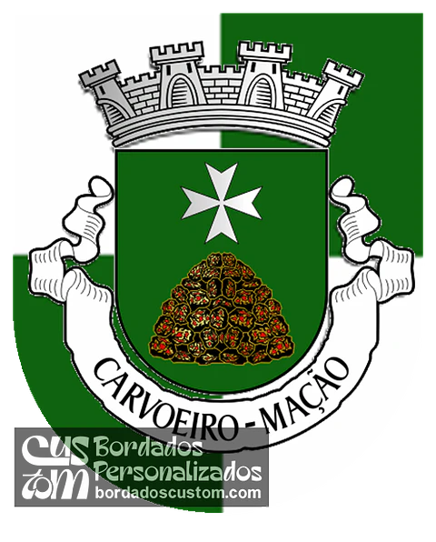 Emblema Bordado Freguesia de Carvoeiro (Mação, Santarém)
