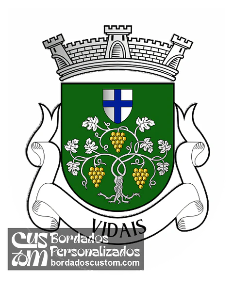 Emblema Bordado Freguesia de Vidais (Caldas da Rainha, Leiria)