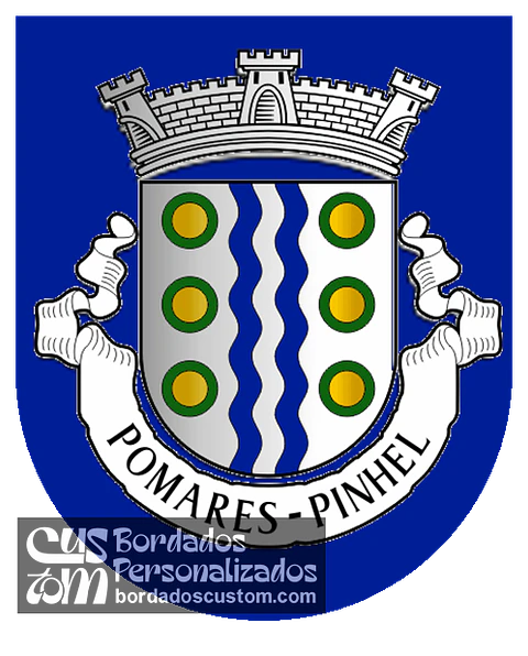Emblema Bordado Antiga Freguesia de Pomares (Pinhel, Guarda)
