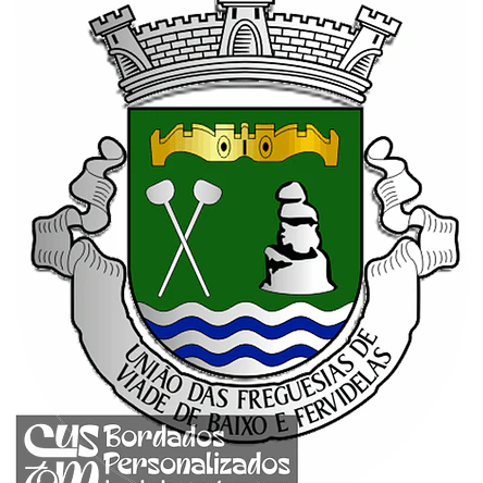 Emblema Bordado Freguesia de Viade de Baixo e Fervidelas (Montalegre, Vila Real) 1