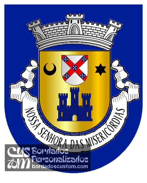 Emblema Bordado Freguesia de Ourém (Nossa Senhora das Misericórdias) (Ferreira do Zêzere, Santarém)