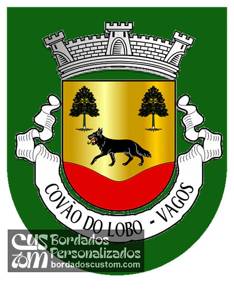 Emblema Bordado Antiga Freguesia de Covão do Lobo (Vagos, Aveiro)