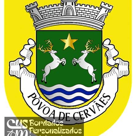 Emblema Bordado Antiga Freguesia de Póvoa de Cervães (Mangualde, Viseu) 1