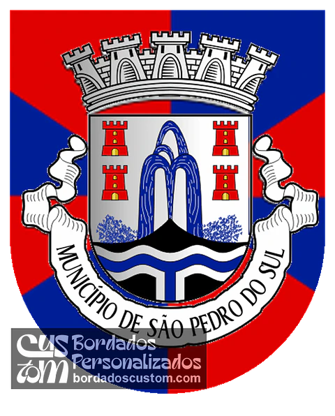 Emblema Bordado Município de São Pedro do Sul (Viseu)
