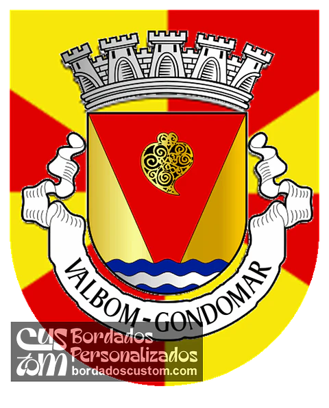 Emblema Bordado Antiga Freguesia de Valbom (Gondomar, Porto)