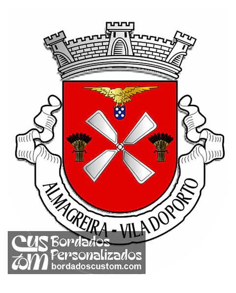 Emblema Bordado Freguesia de Almagreira (Vila do Porto, Açores)