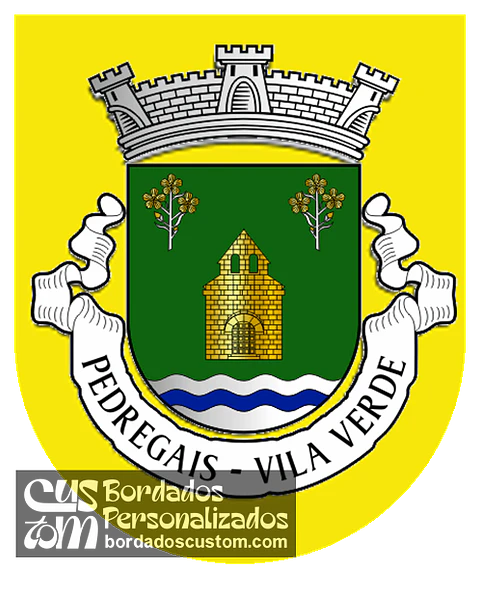 Emblema Bordado Antiga Freguesia de Pedregais (Vila Verde, Braga)