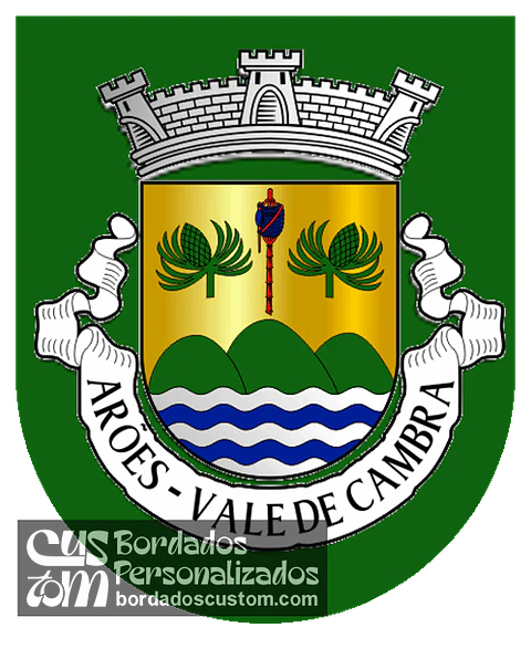 Emblema Bordado Freguesia de Arões (Vale de Cambra, Aveiro)